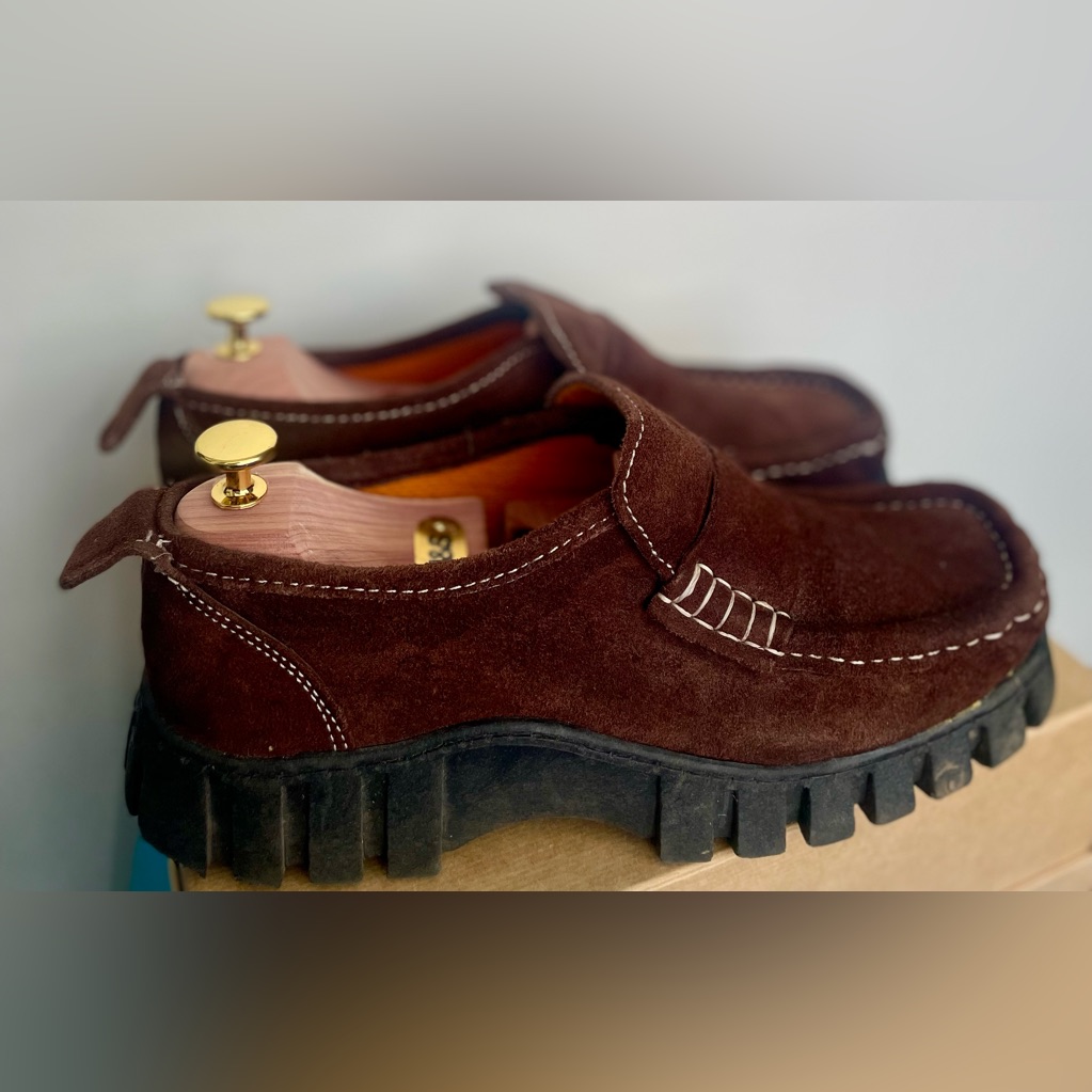Mag Shoes - Brown Suede Loafers Size 10 Us